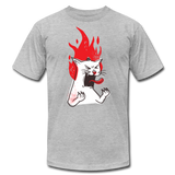 Flaming Mad Cat - heather gray