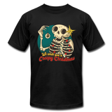 Creepy Christmas Skeleton - black