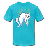 Crab Walk Cat - turquoise