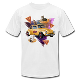 Retrowave Pizza Cats - white