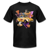 Retrowave Pizza Cats - black