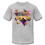 Retrowave Pizza Cats - heather gray
