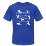 Musical Cats - royal blue