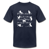 Musical Cats - navy