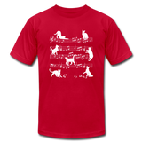 Musical Cats - red