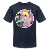 Vaporwave Cat and Sunset - navy