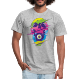 Trippy Skull with Eyeball - heather gray